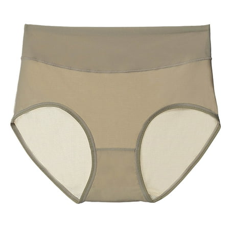 CLZOUD Plus Size Cheeky Underpants Nylon Spandex Underpants Panties Underwear Plus Size Panties Bikini Solid Womens Briefs Knickers Cotton Panties Val
