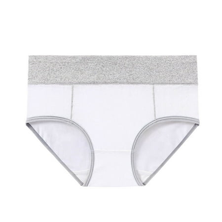 CLZOUD Plus Size Woman Panties White Cotton Breathable Small Fresh Cotton Trackless Girls  New Comfortable Women S Underwear Xxl