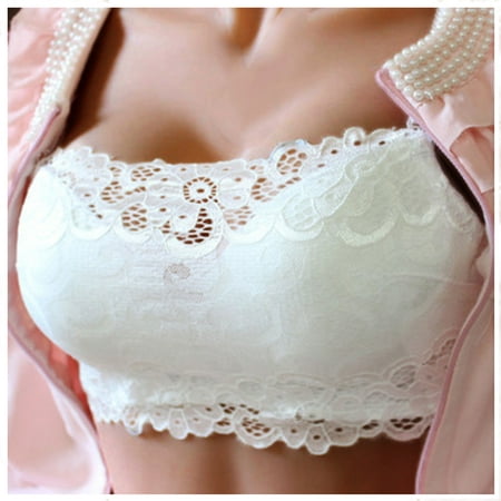 CLZOUD Comfortable Bras White Polyester Ultra-thin Underwear Bra Adjustable Bra Ladies Transparent and Breathable 38