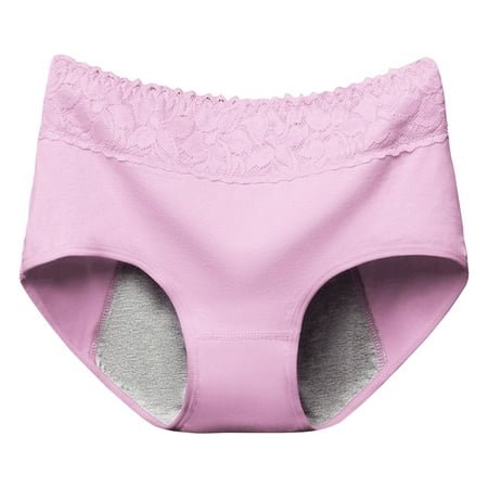 GWAABD Plus Size Panties for Women Pants Anti Side Leakage Cotton Panties Mid Waist Briefs Women Lace Women S Underwear