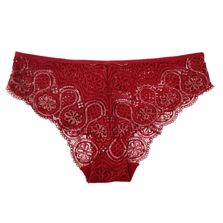 GWAABD Camisones Para Mujer New Women S Lace Cotton Crotch Large Size Breathable Ultra Thin Girls  Underwear