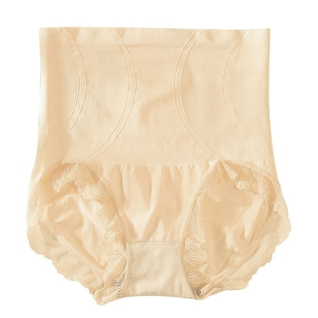 CLZOUD Underwear for Ladies Lace Women Briefs with High Waists and Tummy and Lifts