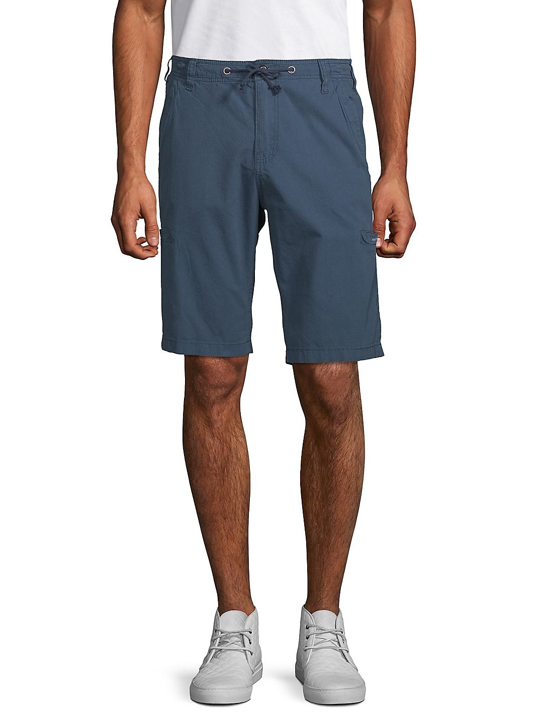 BUFFALO David Bitton Men's Hans Cotton Bermuda Shorts - Blue, Size 33