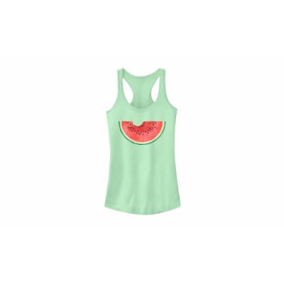 Chin up Apparel Women's Tank Tops MINT - Mint Watermelon Racerback Tank - Juniors