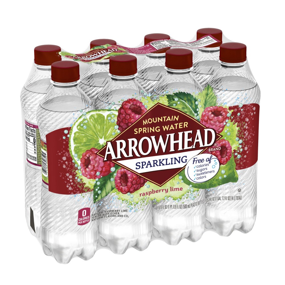 Raspberry Lime Flavor Sparkling Mountain Spring Water