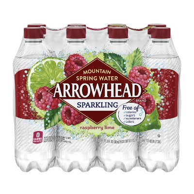 Raspberry Lime Flavor Sparkling Mountain Spring Water thumbnail