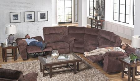 Nichols Collection 61671-8-9-2312-39 3-Piece Sectional with Power Reclining Sofa  Corner Wedge and Power Reclining Loveseat in