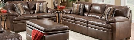 Editor  9545-0302 2 Piece Set Including  Sofaand Loveseat  with  Bonded Leather  in