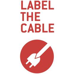 LABEL the CABLE Roll of Double-Sided Hook and Loop Tape - Cable Ties Roll for Perfect Cable Management - Velour Quality - LTC ROLL Strap - 3 M X 16 Mm
