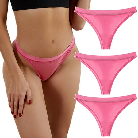 GWAABD Relaxation Panties Underpants Patchwork Color Underwear Panties Bikini Solid Womens Briefs Knickers Gift 3 Pieces