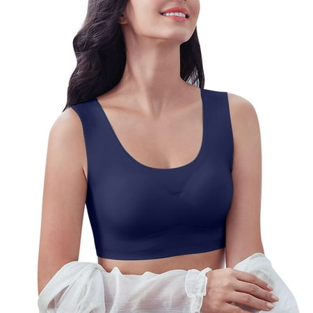 GWAABD Bra Padding Women S Beauty Back Seamless Underwear No Steel Ring Sports Gather Vest Large Size Thin Shockproof Sleep Bra