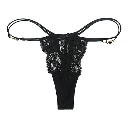 LBECLEY Barely There Bras for Women 4742 Women T Back Panties Thong Lace Sports Fitness Ultra Thin Women Transparent Panties Lifter Underwear for Wome