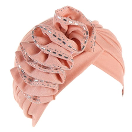 GWAABD Workout Hair Bands for Women S Hair Women Cancer Head Hat Cap Ethnic Bohemian Floral Hair Cover Wrap Turban Headwear Turban Cap for Ladies