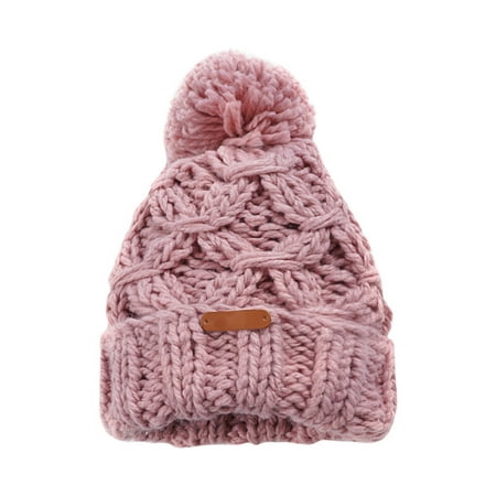 GWAABD Western Hats for Women Wool Thickening Winter Empty Women S Horsetail and Cap Hat Top Autumn Knitted Baseball Caps