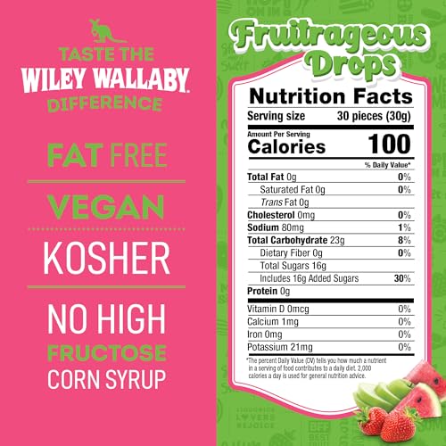 Wiley Wallaby Original Fruits Licorice 6 Oz thumbnail