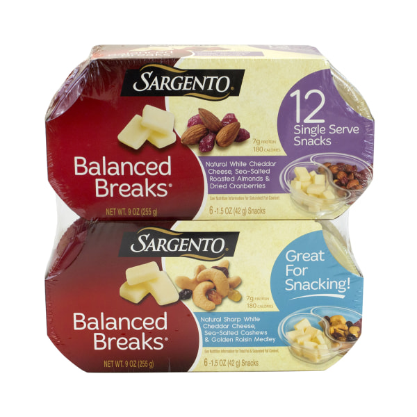 Sargento Balanced Breaks, 12/Pack (902-00006), White | Quill