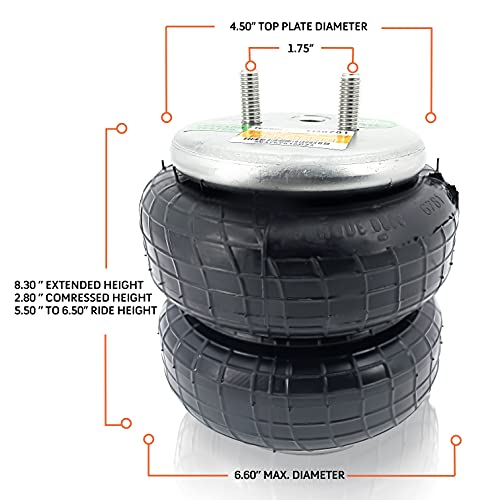 TORQUE 2 Pcs of 6781 Air Bag Replacement for 6781 6957 Firestone Ride thumbnail