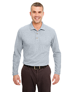 UltraClub 8532 Adult Long-Sleeve Classic Piqué Polo