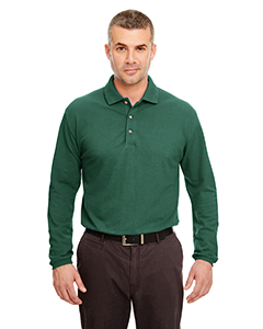 UltraClub Long-Sleeve Classic Pique Polo (8532) Forest Green  XL