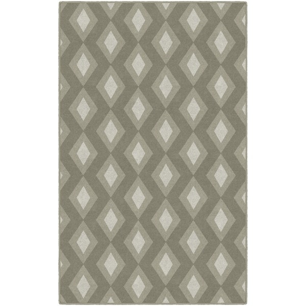 Brumlow Mills Diamonds Simple Trellis Printed Rug, Lt Beige, 5X8 Ft