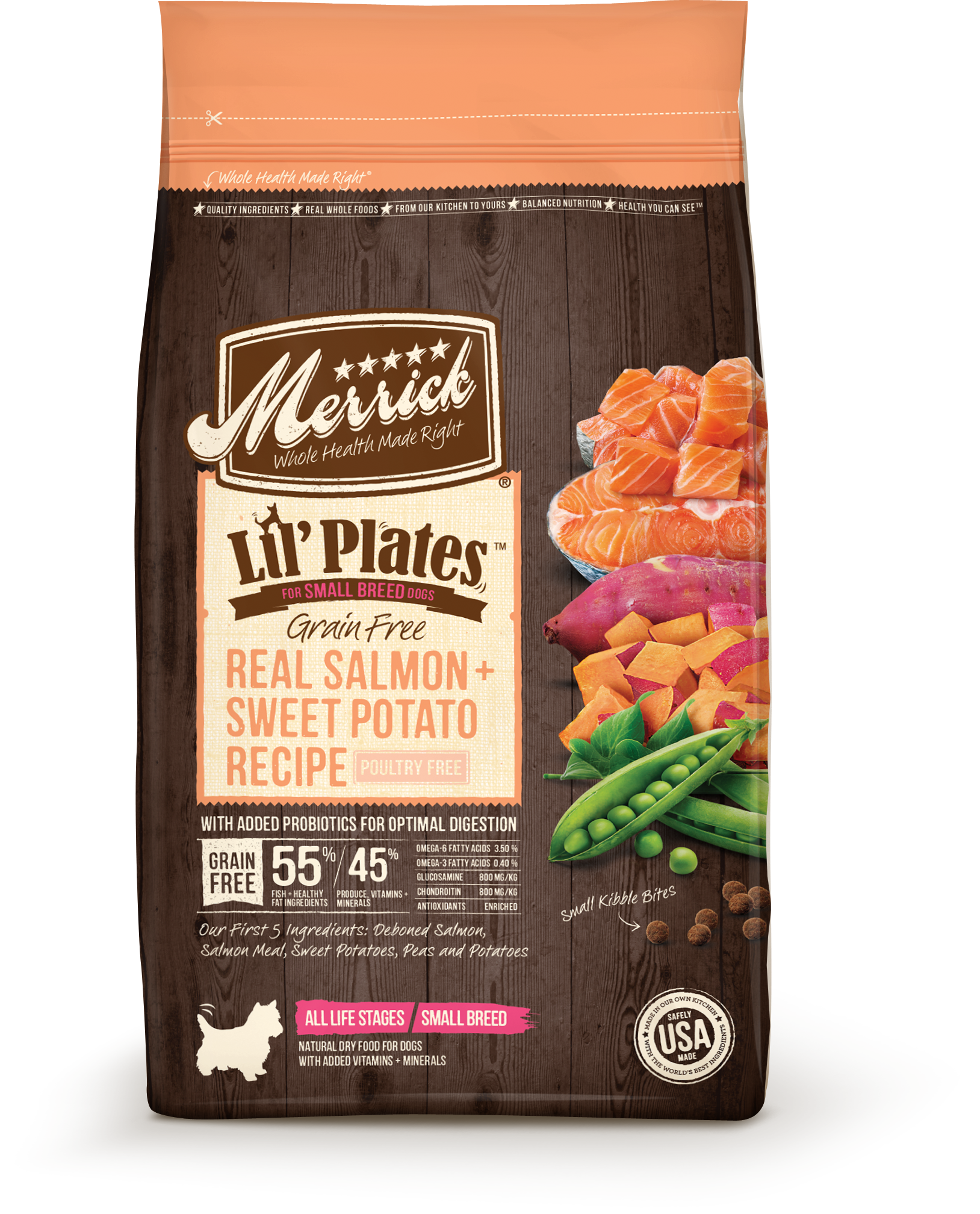Merrick Lil' Plates Grain-Free Real Salmon & Sweet Potato Dry Dog Food - 20 Lb. Bag