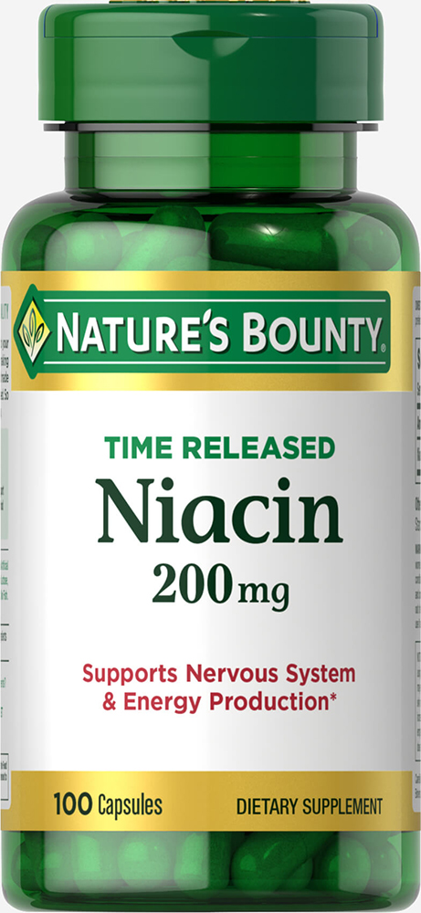 Nature's Bounty Nature's Bounty Time Released Niacin 200 Mg-100   Capsules