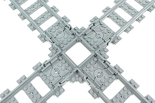 Trixbrix Short Crossings 90deg -2pcs Compatible with Lego City Train Sets 60197 60198 10277 60205 60238 thumbnail