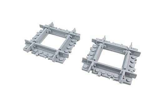 Trixbrix Short Crossings 90deg -2pcs Compatible with Lego City Train Sets 60197 60198 10277 60205 60238 thumbnail