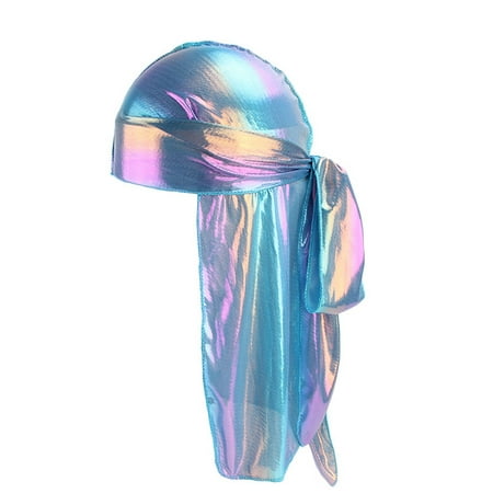 GWAABD Mens Baseball Hat Headwrap Silk Hat Durag Bandana Headwear Gift Polyester Rag Men/Women Tail Baseball Caps
