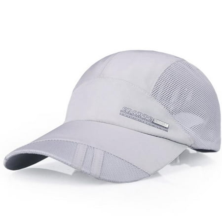 GWAABD Plain Baseball Hat Sunscreen Hat Quick-Dry Adult Outdoor Sun Baseball Collapsible Cap Hat Mesh Baseball Caps