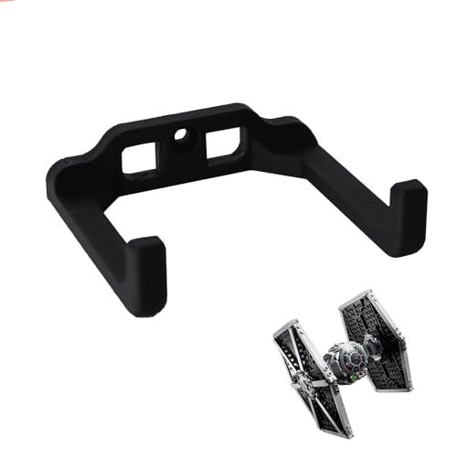 TEYOUYI Wall Mount for Lego Star Wars Imperial TIE Fighter 75300 Compatible with the 2001 Fighter #7146 and the 2005#7263 Black