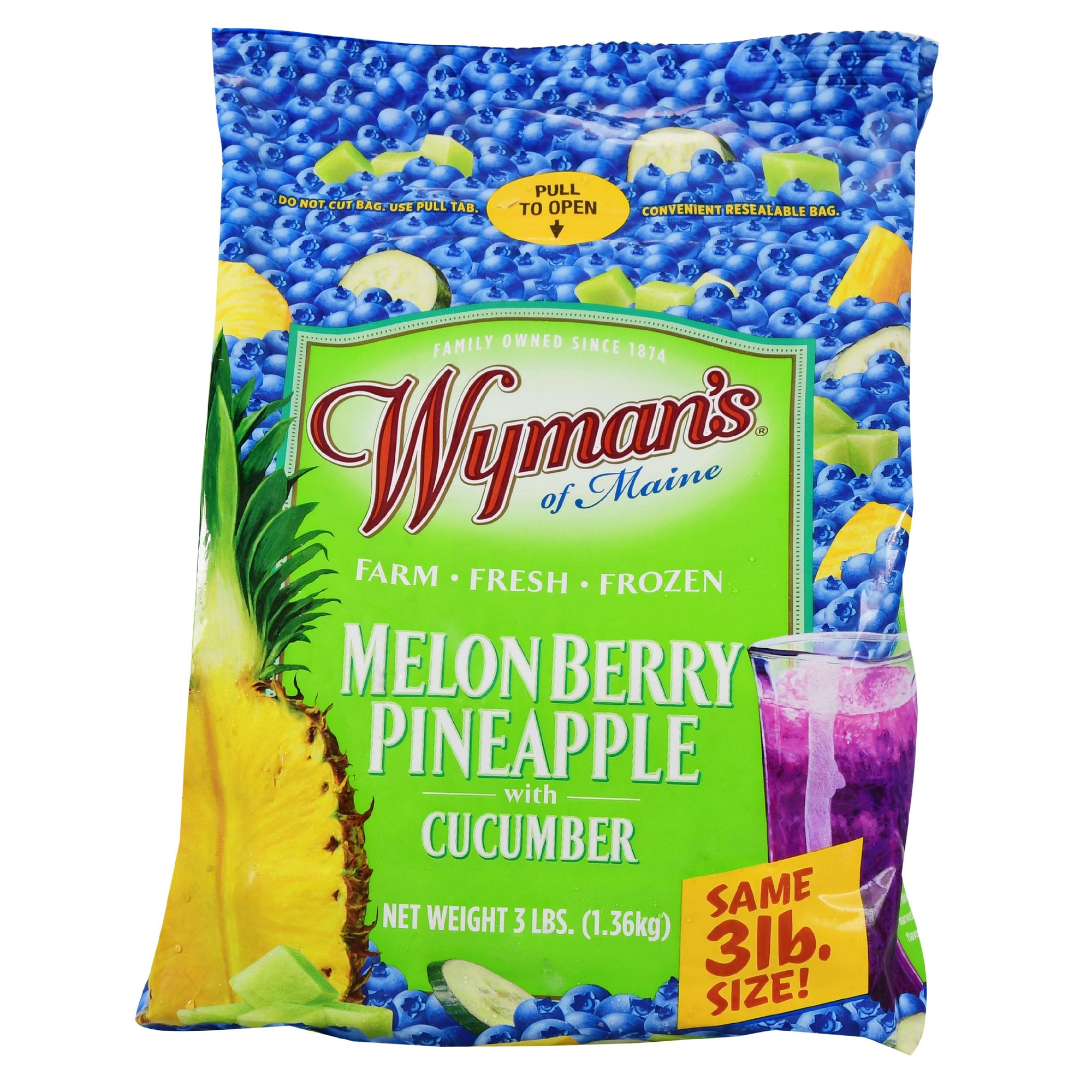 Melon Berry Pineapple with Cucumber