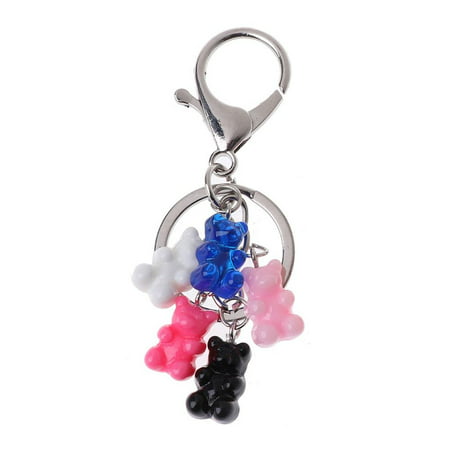 Cute Bag Pendant Charm Gift for Women Gummy Multicolor Jewelry Key Chain Fashion Accessories Key Ring a