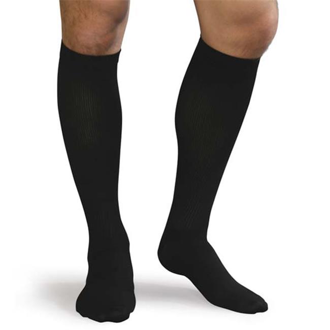 9303 - N 15 - 20 Mm Hg Compression Mens Support Socks, Navy - Small