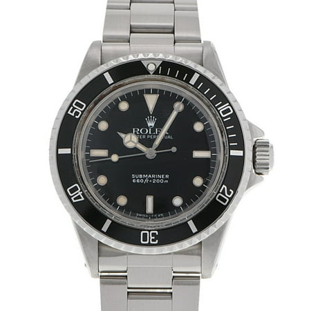 Pre-Owned ROLEX Rolex Submariner 5513 Men S SS Watch Automatic Winding Black Dial (Good)
