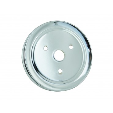 4973 Chrome Crank Pulley-Double Groove